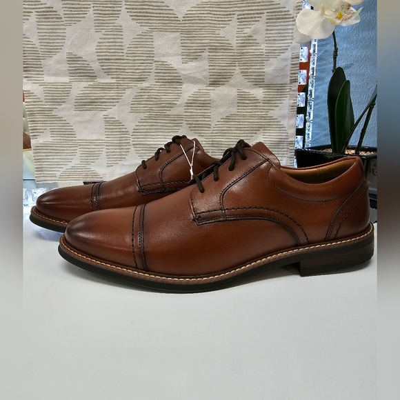synthetic leather dress shoes Women's It All Made Sense Brown Patent Faux Leather Loafers | Size: 8.5